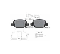 TEXTAR 2351705 Pastiglie freno posteriore per Alfa MiTo