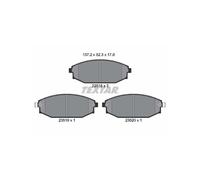 TEXTAR 2351801 Pastiglie freno anteriore per Galloper