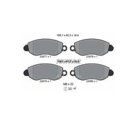 2357701 Kit pastiglie freno, Freno a disco anteriore (MARCA-TEXTAR)..