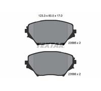 Set di pastiglie freno TEXTAR 2358501, fronte