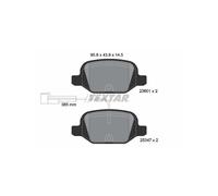 TEXTAR 2360104 Kit pastiglie freni