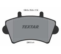 TEXTAR 2361301 Kit pastiglie freni Anteriore per OPEL Movano Kastenwagen (X70)