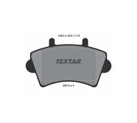 Set di pastiglie freno TEXTAR 2361301, anteriore