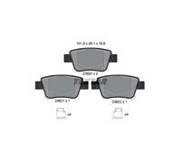 Set di pastiglie freno TEXTAR 2362002, posteriore