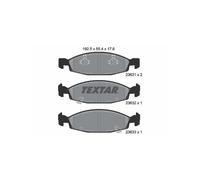 Textar 2363101 Kit Pastiglie Freno Freni a Disco Frontale per Jeep Cherokee XJ