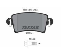 TEXTAR 2366901 Kit pastiglie freno, Freno a disco per NISSAN,OPEL,RENAULT,VAUXHA
