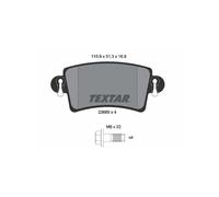 Textar Set di pastiglie freno 2366901 freno a disco posteriore per Nissan Opel Renault