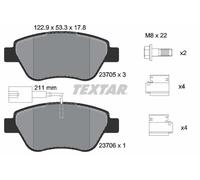 TEXTAR 2370502 Kit pastiglie freno, Freno a disco per ALFA ROMEO,FIAT,LANCIA