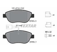 2370802 Kit pastiglie freno, Freno a disco anteriore (MARCA TEXTAR)..