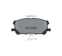 TEXTAR 2373401 Pastiglie freno anteriore per RX Harrier
