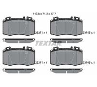 Set di pastiglie freno TEXTAR 2374502, anteriore
