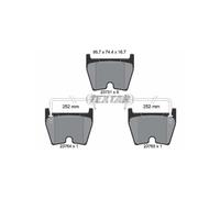 TEXTAR 2375101 Kit pastiglie freni