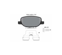 TEXTAR 2376002 Pastiglie freno posteriore per 159 Brera Spider Delta