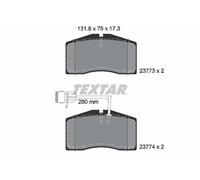 Set di pastiglie freno TEXTAR 2377301, anteriore