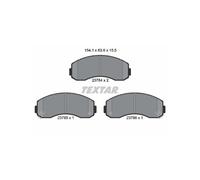 Textar 2378401 Kit Pastiglie Freno Freni a Disco Frontale per Asia Motori Kia