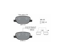 KIT PASTIGLIE FRENO POST TEXTAR ALFA ROMEO GIULIETTA 1.6 JTDM 77KW 11>16 2381101