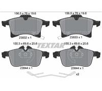 Set di pastiglie freno TEXTAR 2383204, anteriore