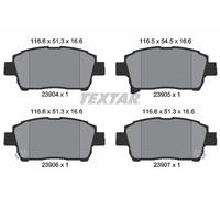 TEXTAR 2390401 Kit pastiglie freno, Freno a disco per BYD,ENGLON,GEELY,GREAT WAL