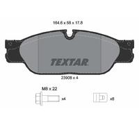 TEXTAR 2390801 Kit pastiglie freno, Freno a disco per DAIMLER,JAGUAR