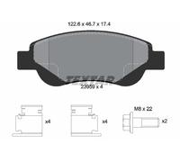 Set di pastiglie freno TEXTAR 2395901, anteriore