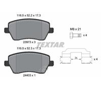 TEXTAR 2397302 Kit pastiglie freno, Freno a disco per GERMAN E CARS,OPEL,SUZUKI,