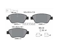 Set di pastiglie freno TEXTAR 2397901, fronte