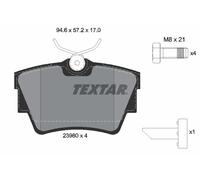 Set di pastiglie freno TEXTAR 2398001, posteriore