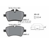 TEXTAR 2398401 Kit pastiglie freno, Freno a disco per MINI