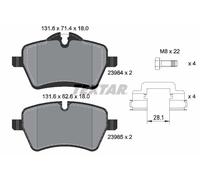 TEXTAR 2398404 Kit pastiglie freno, Freno a disco per MINI