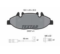 Set di pastiglie freno TEXTAR 2400701, anteriore