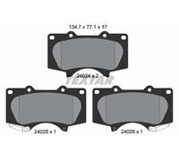 Textar Pastiglie freno anteriori per Toyota Land Cruiser 150 2,8-4,0 D-4D V6