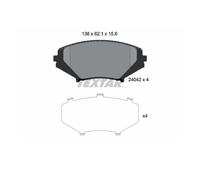 Textar 2404201 Kit Pastiglie Freno Freni a Disco Frontale per Mazda RX-8 Fe Se