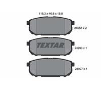 Set di pastiglie freno TEXTAR 2405801, indietro