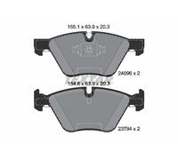 Set di pastiglie freno TEXTAR 2409601, fronte