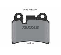 TEXTAR 2409701 Kit pastiglie freno, Freno a disco per VW