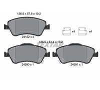 TEXTAR 2412201 Kit pastiglie freni Anteriore per TOYOTA COROLLA Stufenheck (E15)