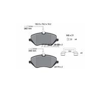 Textar Kit pastiglie freni 2413301 anteriore per PEUGEOT 607/407 SW