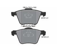 Set di pastiglie freno TEXTAR 2414101, fronte