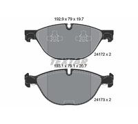 TEXTAR 2417201 Kit pastiglie freno, Freno a disco per BMW