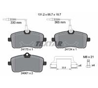Set di pastiglie freno TEXTAR 2417501, fronte