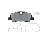 Set di pastiglie freno TEXTAR 2419204, posteriore