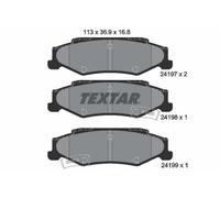TEXTAR 2419701 Kit pastiglie freni Posteriore per CHEVROLET CORVETTE (C6)
