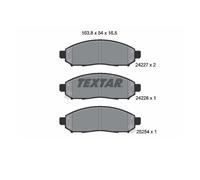 Textar 2422704 Kit Pastiglie Freno a Disco Frontale per Nissan Leaf NP300 Navara