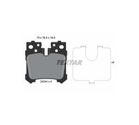 TEXTAR 2424401 Kit pastiglie freni
