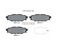 Textar 2427101 Kit Pastiglie Freno Disco Posteriore per Toyota Gt 86 Subaru Brz