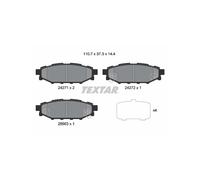 Set di pastiglie freno TEXTAR 2427101, posteriore