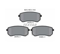 Set di pastiglie freno TEXTAR 2427601, posteriore