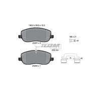 TEXTAR 2429401 Pastiglie freno anteriore per Fiat Croma
