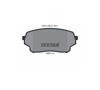 Set di pastiglie freno TEXTAR 2430101, anteriore