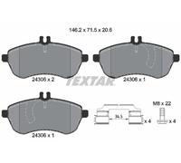 TEXTAR 2430601 Kit pastiglie freno, Freno a disco per MERCEDES-BENZ,MERCEDES-BEN